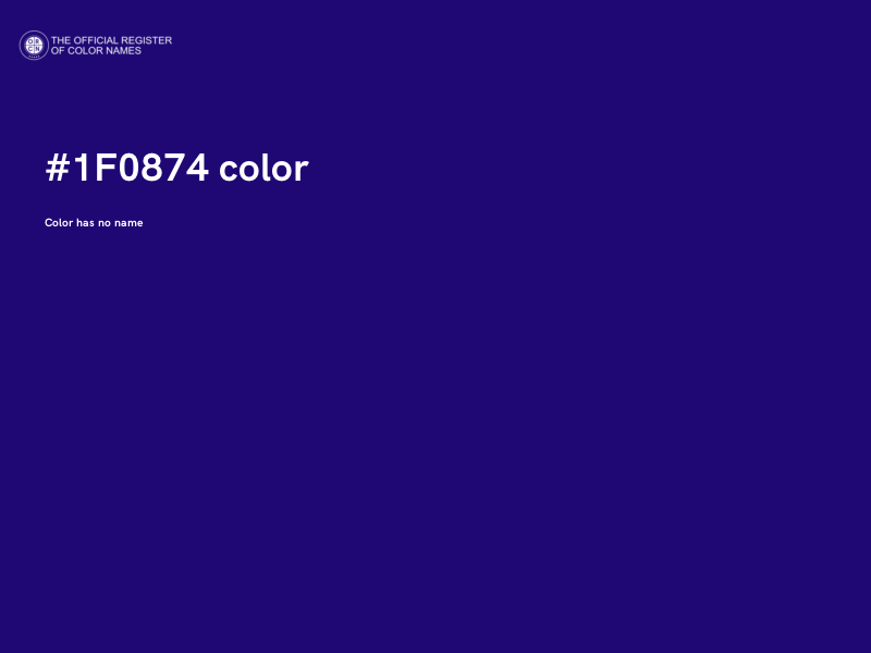 #1F0874 color image