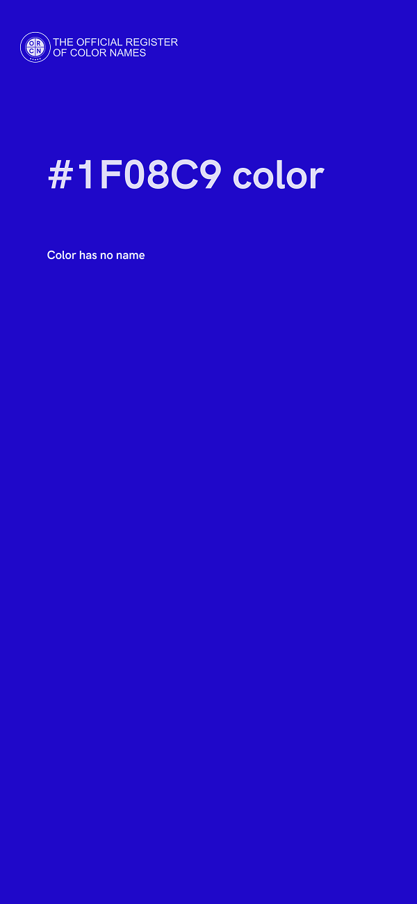 #1F08C9 color image