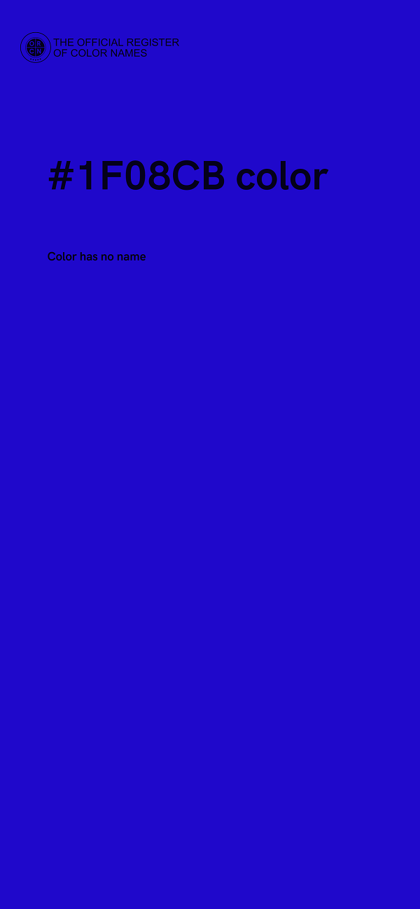 #1F08CB color image