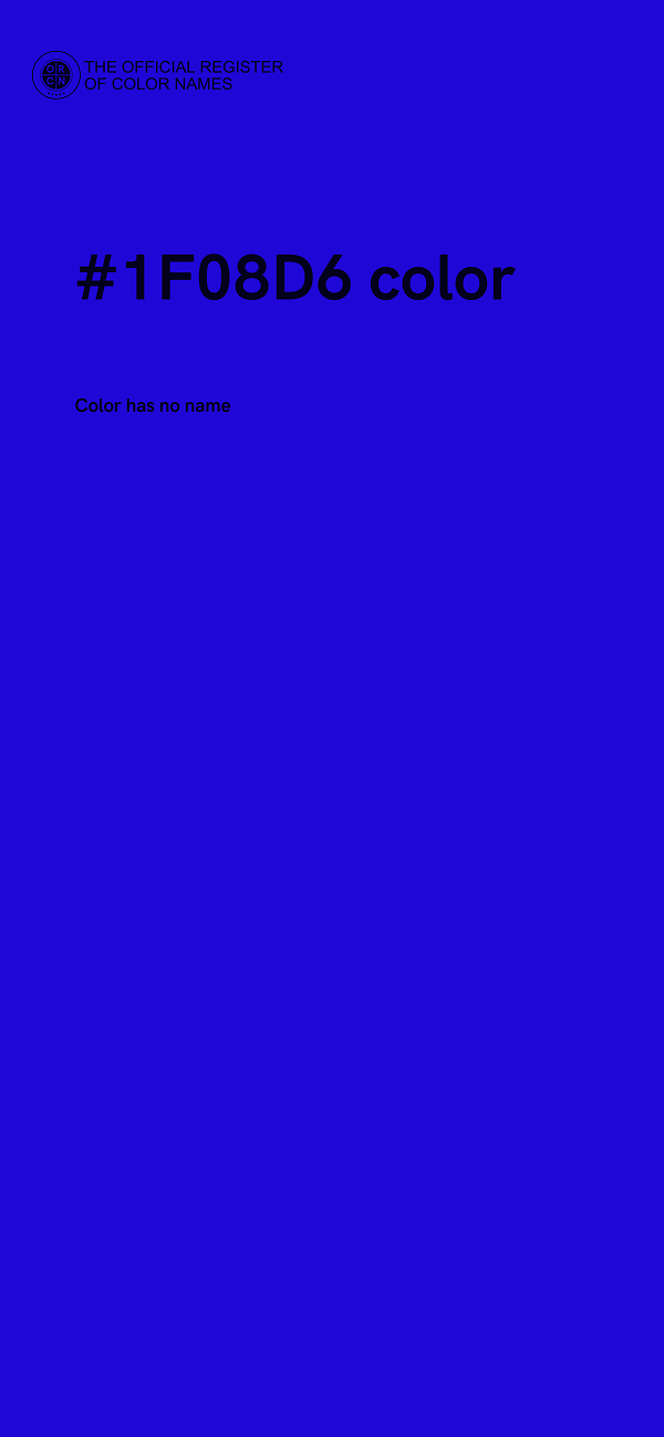 #1F08D6 color image