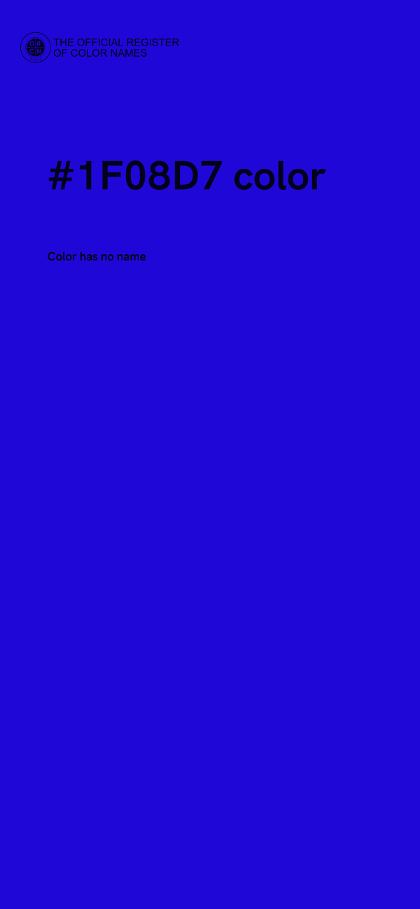 #1F08D7 color image