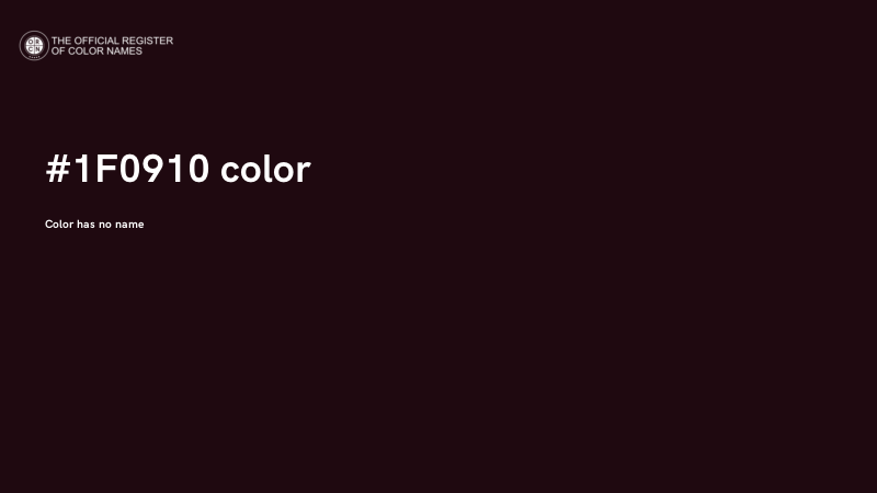 #1F0910 color image