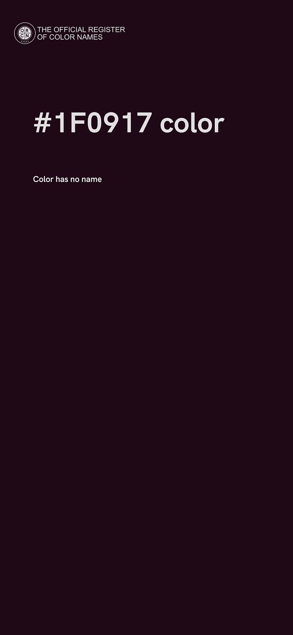 #1F0917 color image