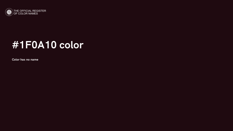 #1F0A10 color image