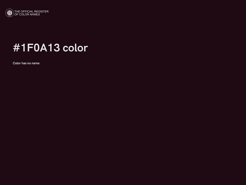 #1F0A13 color image