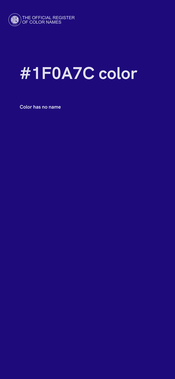 #1F0A7C color image