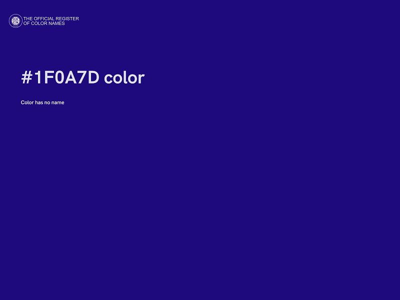 #1F0A7D color image