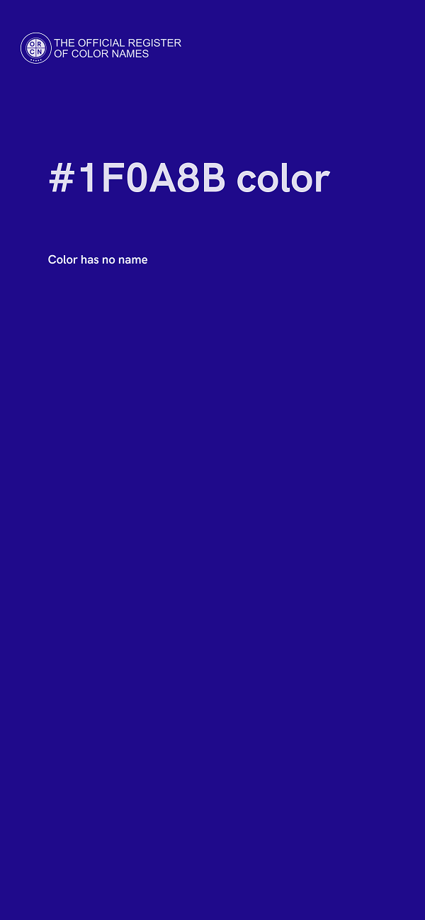 #1F0A8B color image