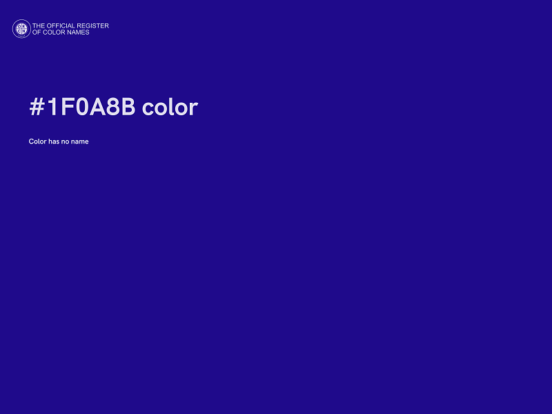 #1F0A8B color image