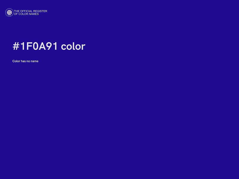 #1F0A91 color image