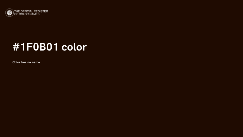 #1F0B01 color image