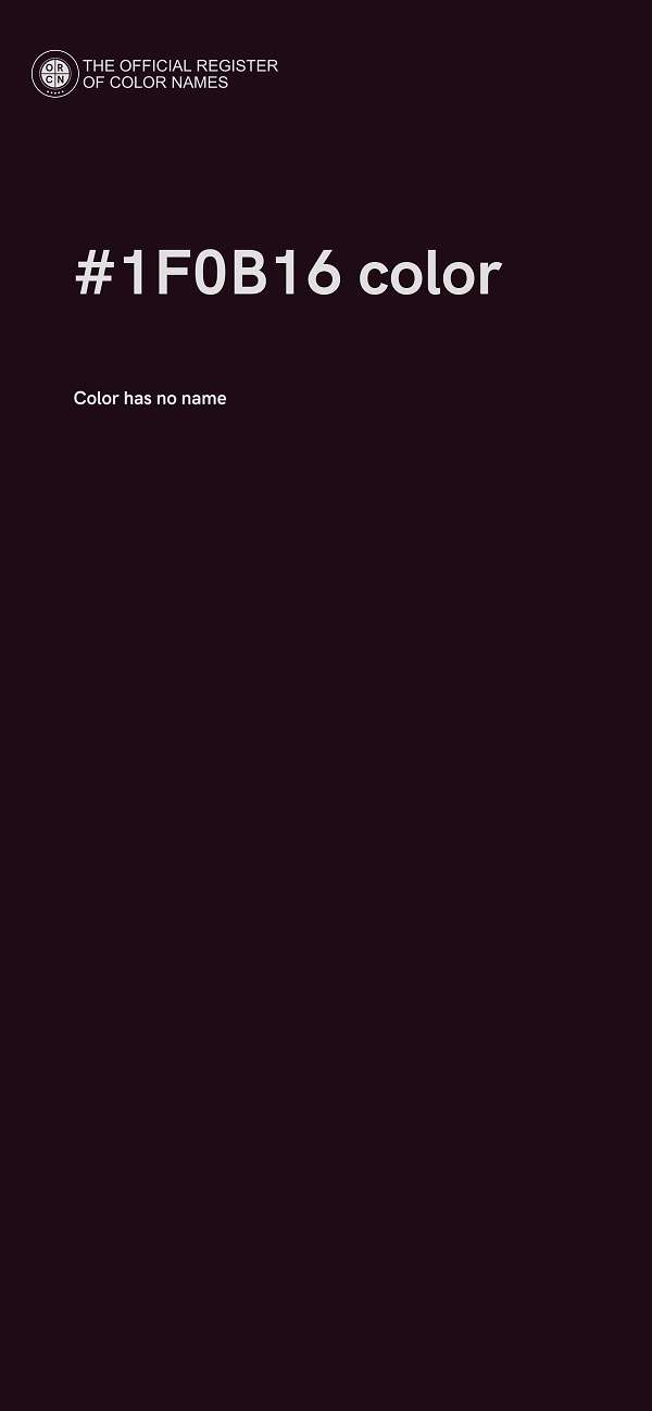 #1F0B16 color image