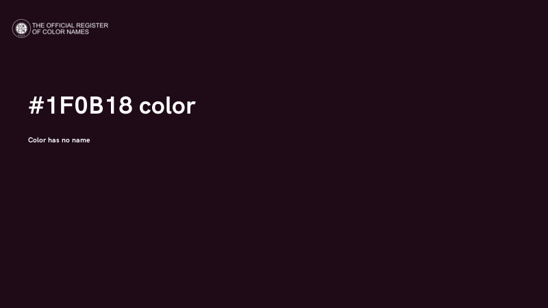 #1F0B18 color image