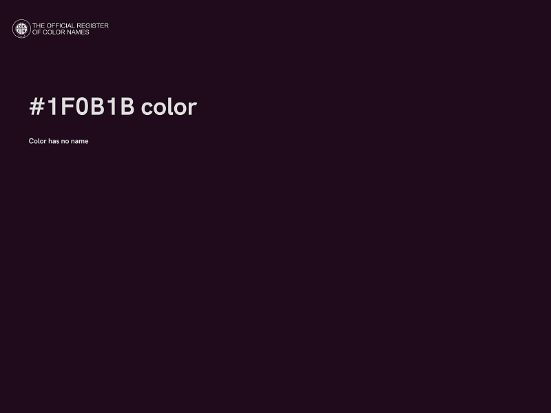 #1F0B1B color image