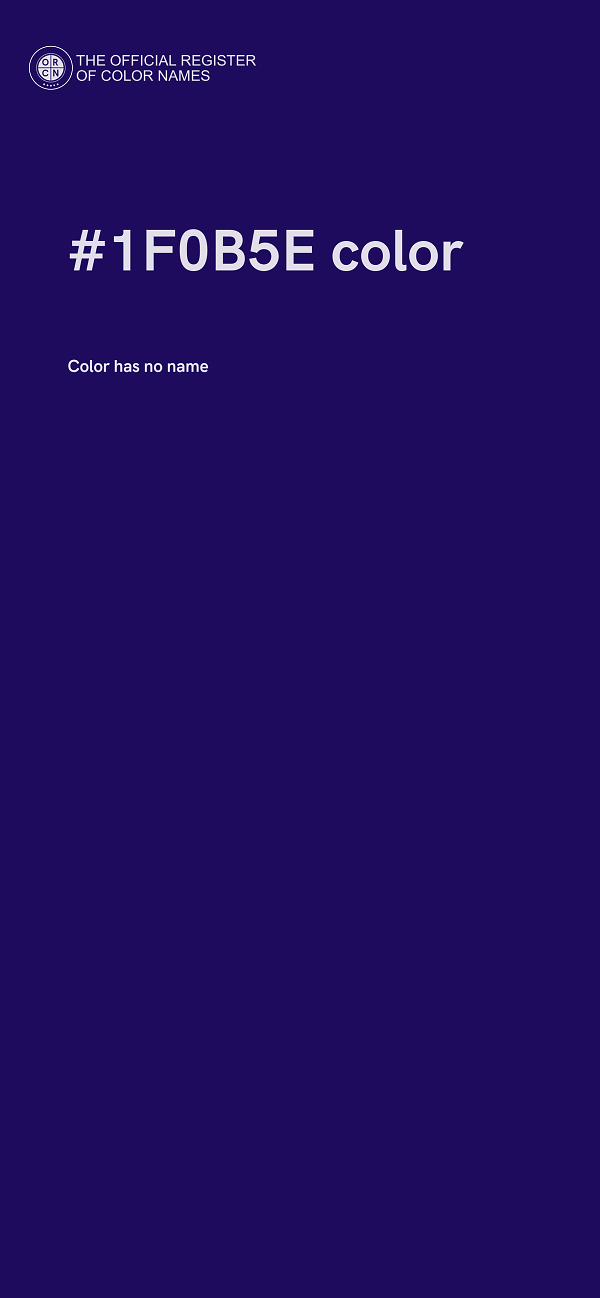 #1F0B5E color image