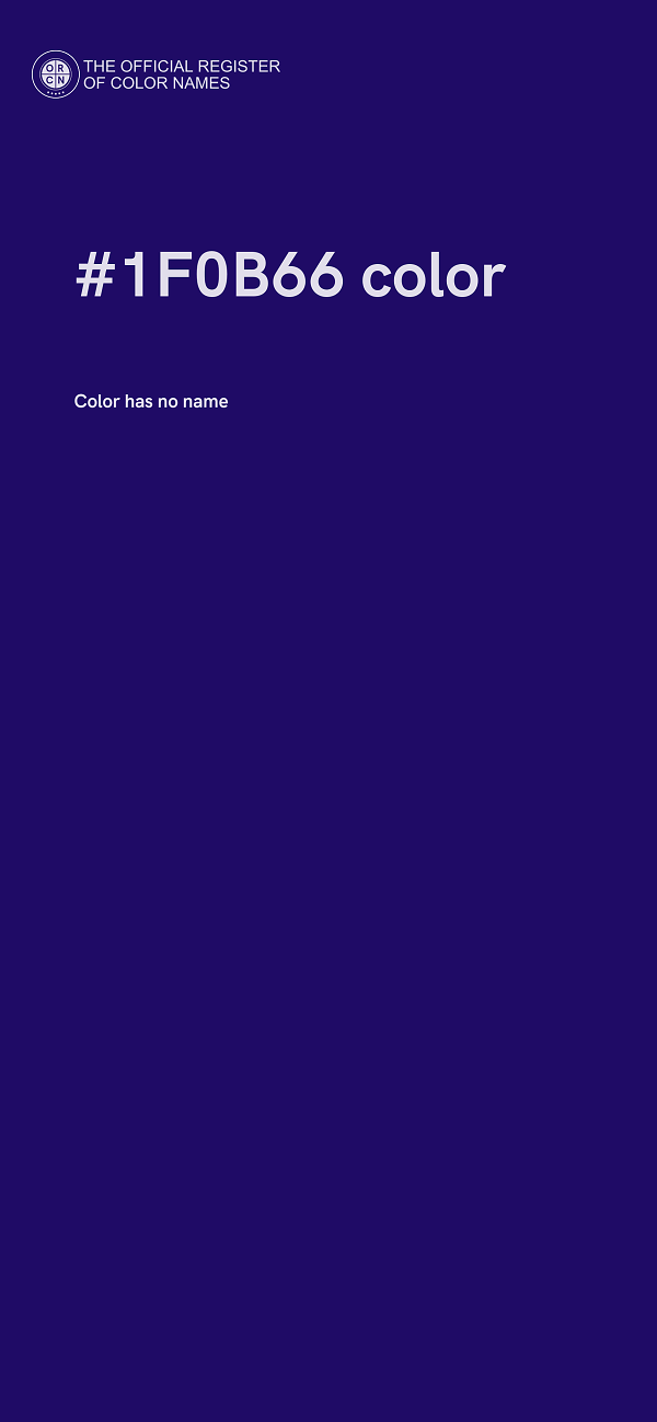 #1F0B66 color image