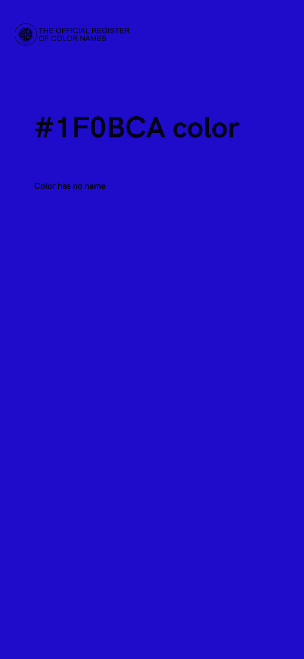 #1F0BCA color image