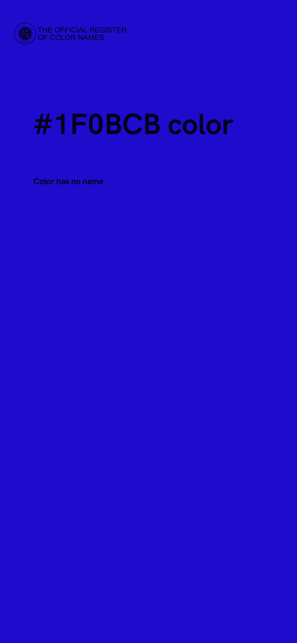 #1F0BCB color image