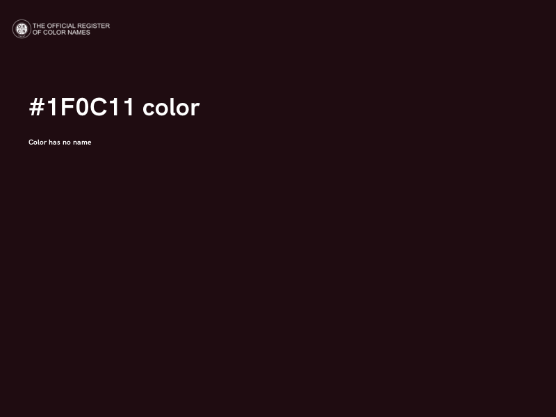 #1F0C11 color image