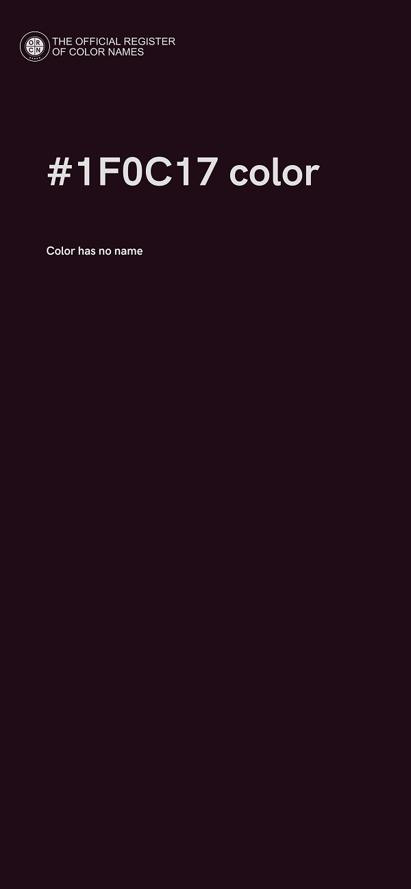 #1F0C17 color image