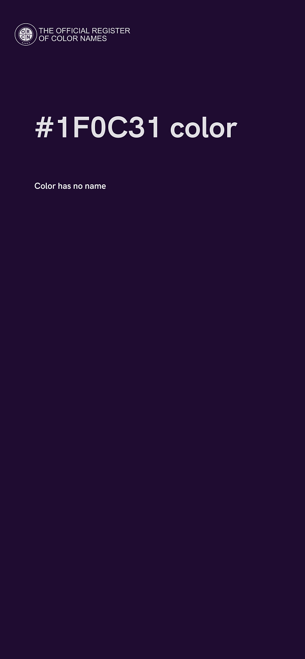 #1F0C31 color image