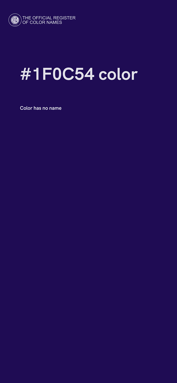 #1F0C54 color image