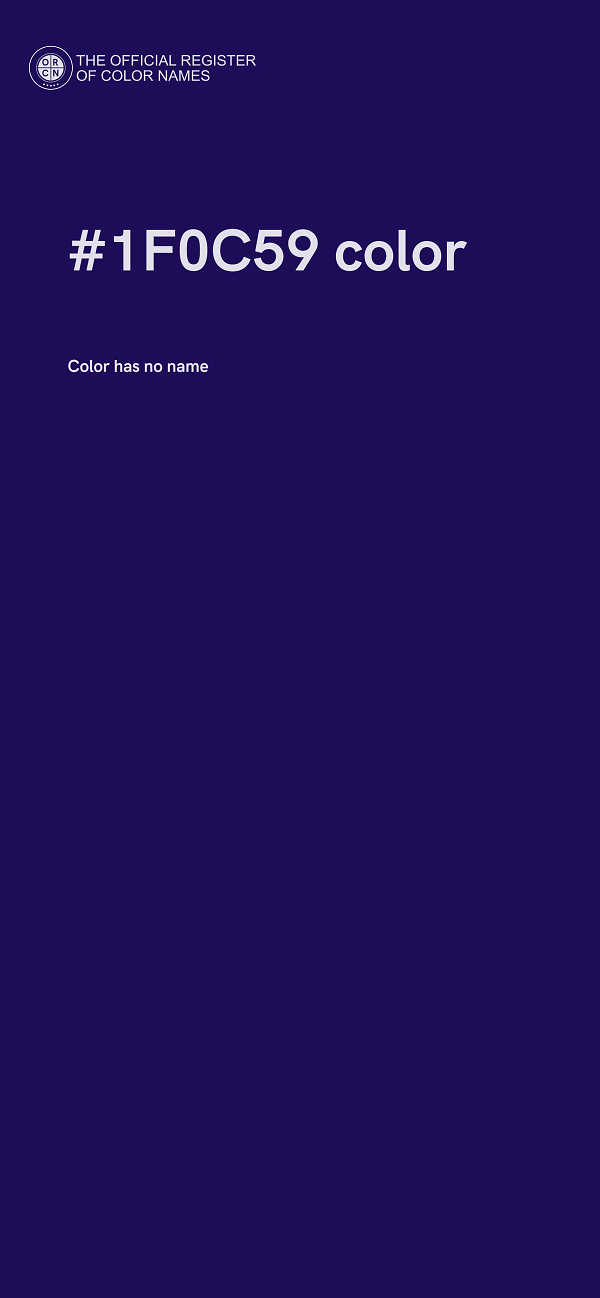 #1F0C59 color image