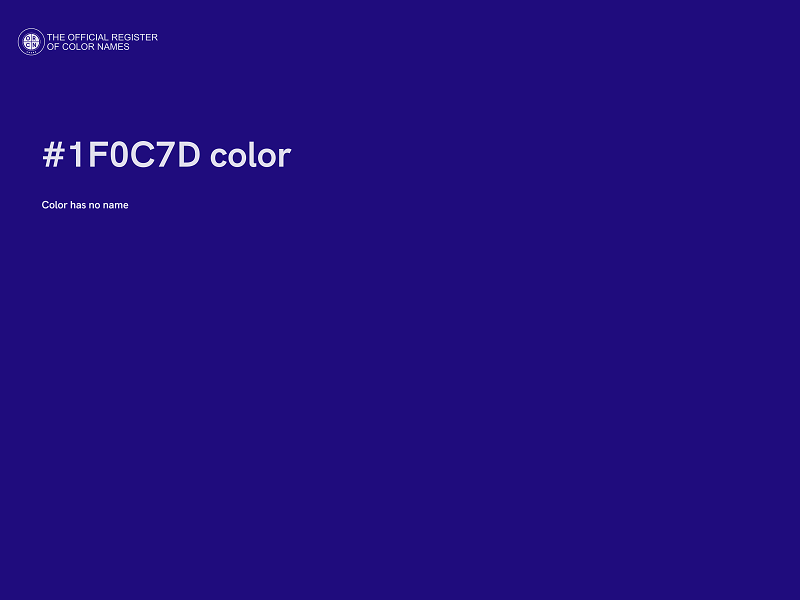 #1F0C7D color image