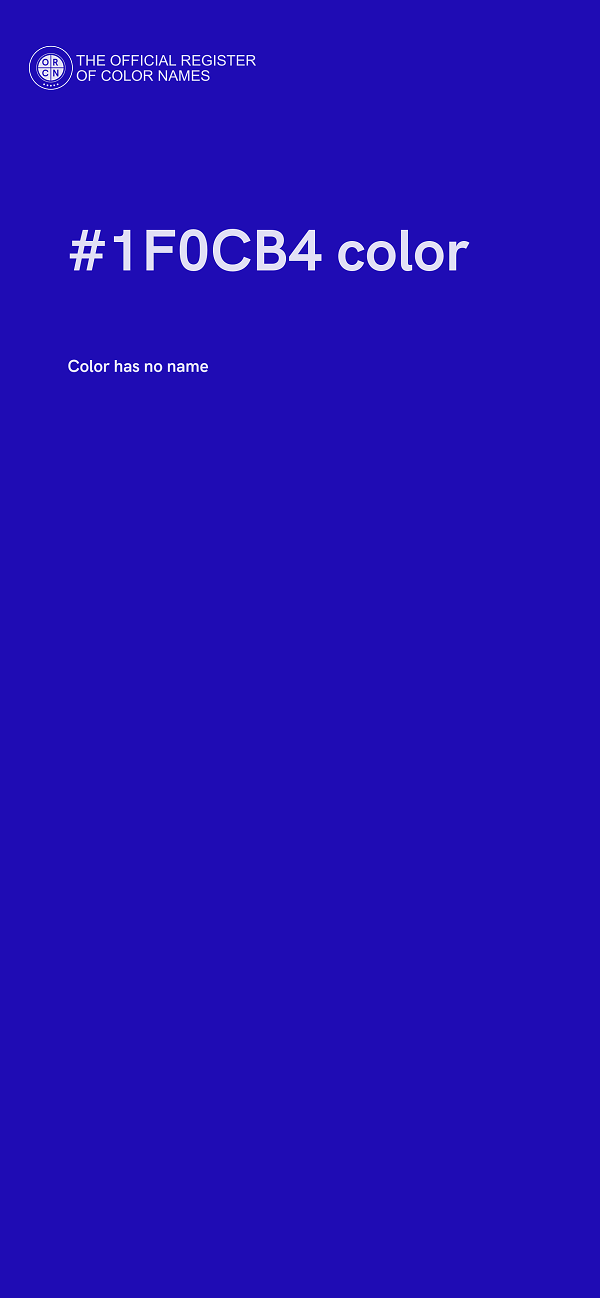#1F0CB4 color image