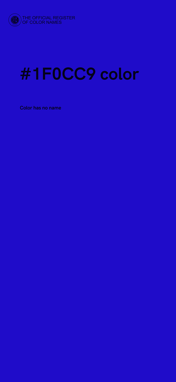 #1F0CC9 color image