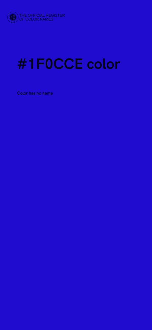 #1F0CCE color image