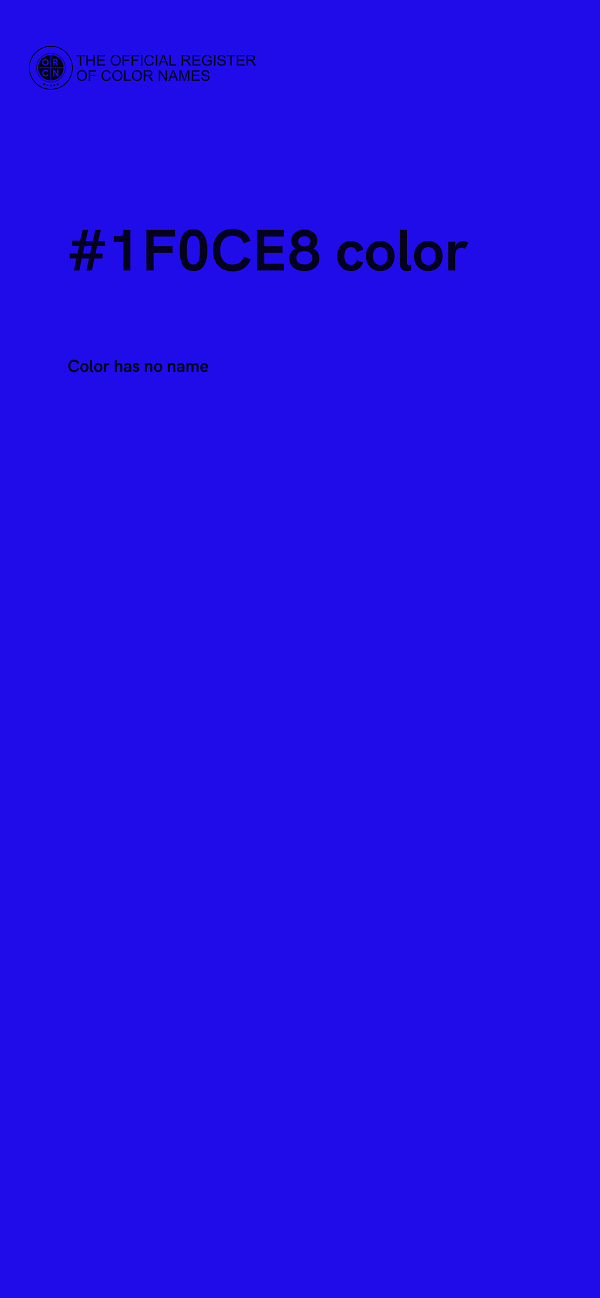 #1F0CE8 color image