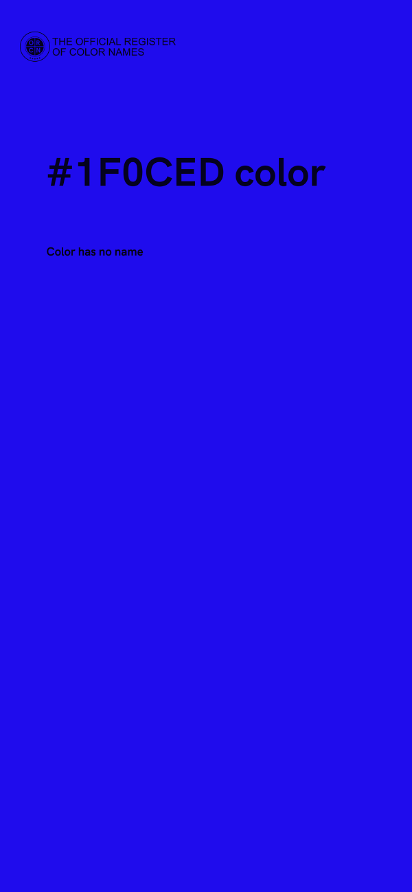 #1F0CED color image