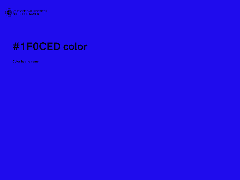 #1F0CED color image