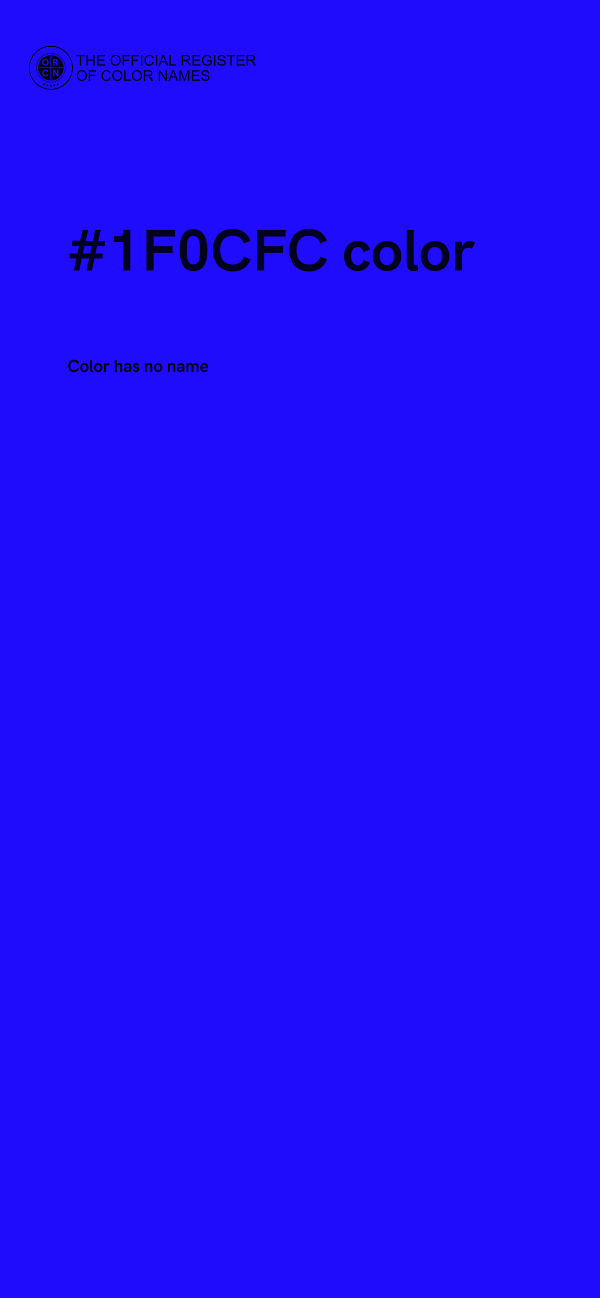 #1F0CFC color image