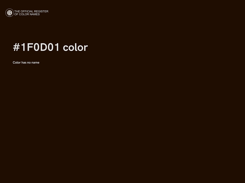 #1F0D01 color image