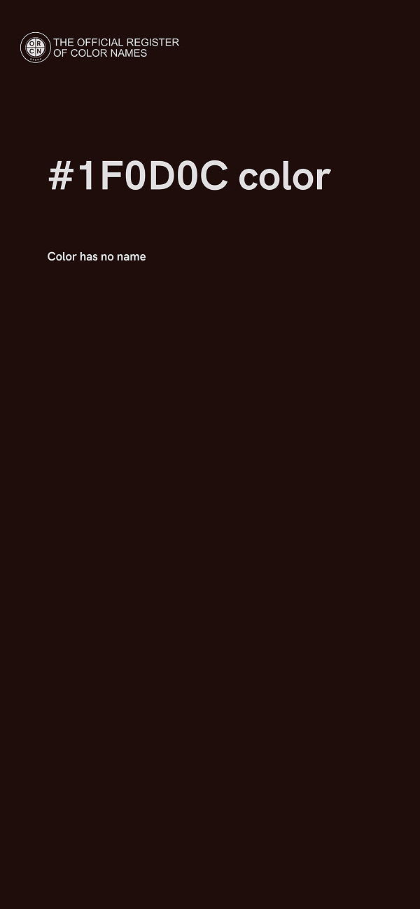 #1F0D0C color image