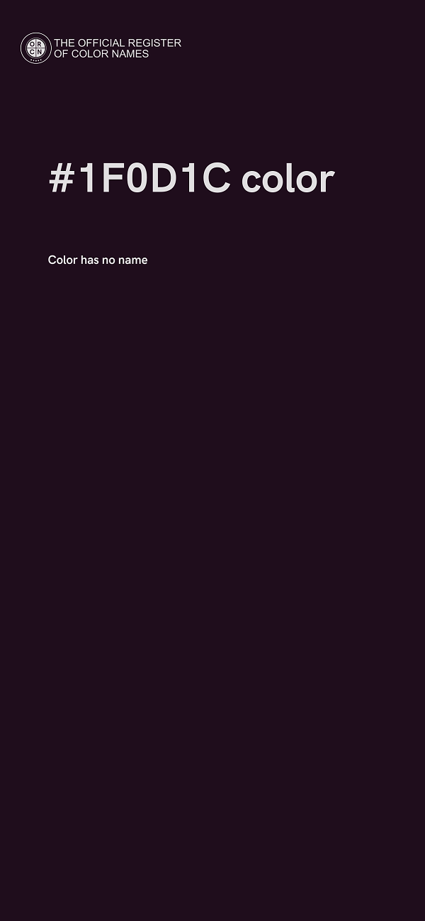 #1F0D1C color image
