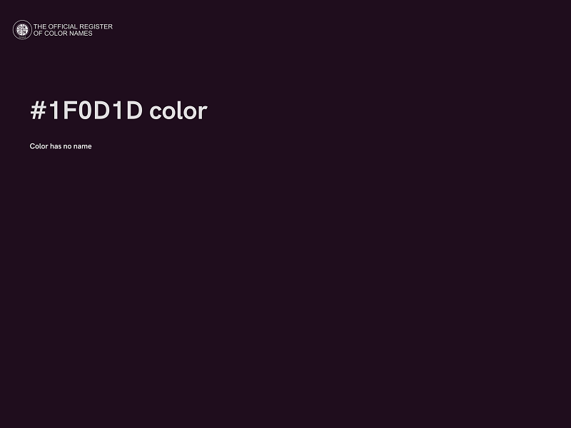 #1F0D1D color image