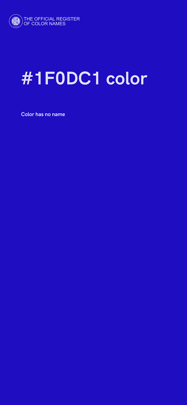 #1F0DC1 color image