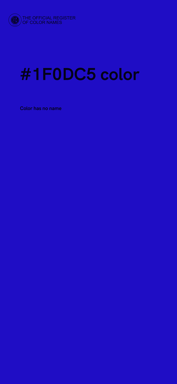 #1F0DC5 color image