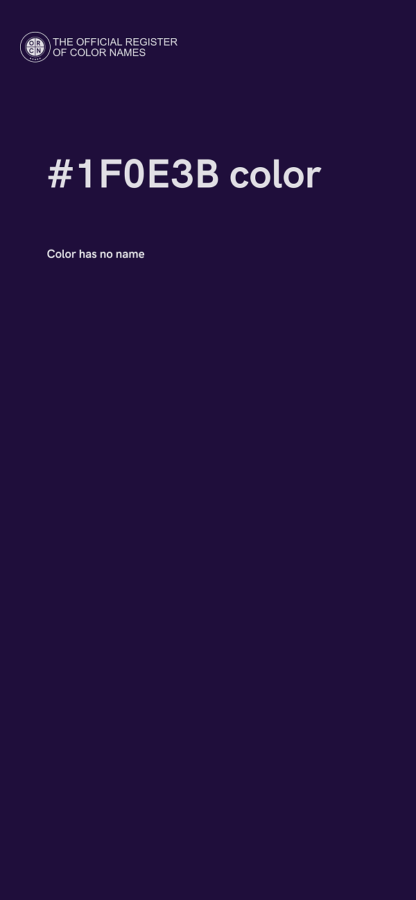 #1F0E3B color image