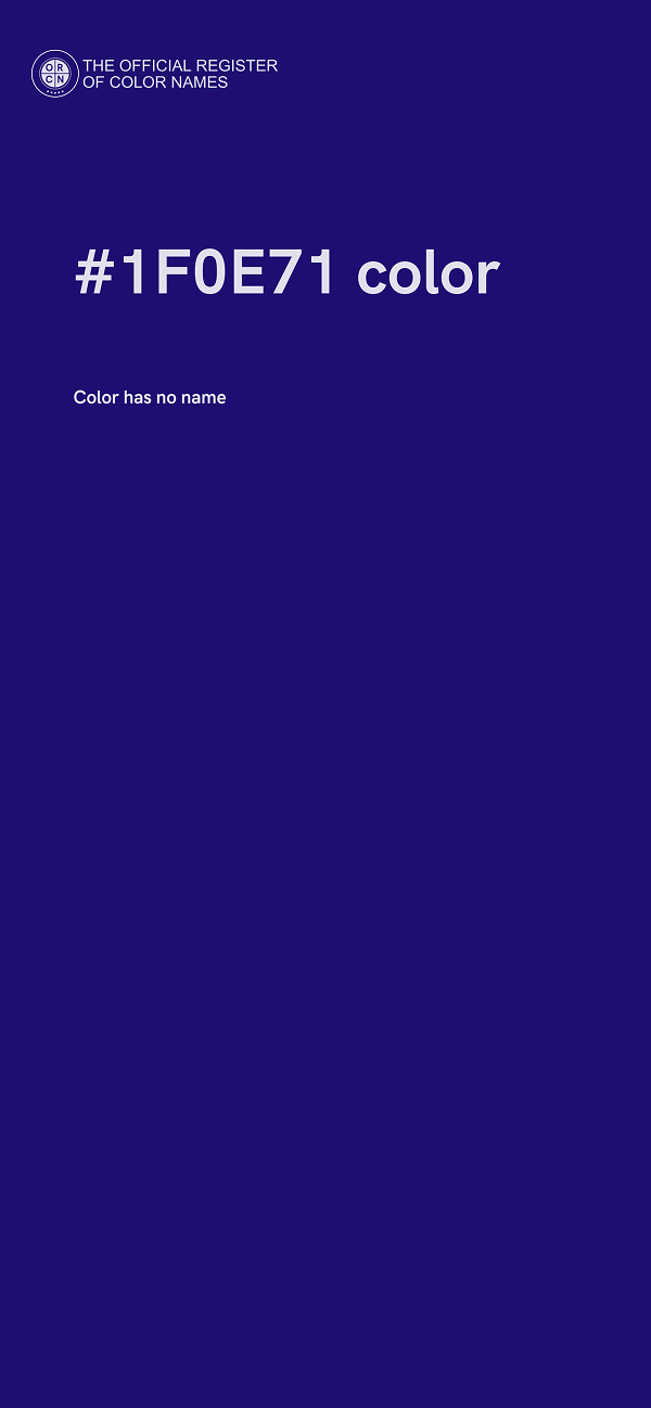 #1F0E71 color image