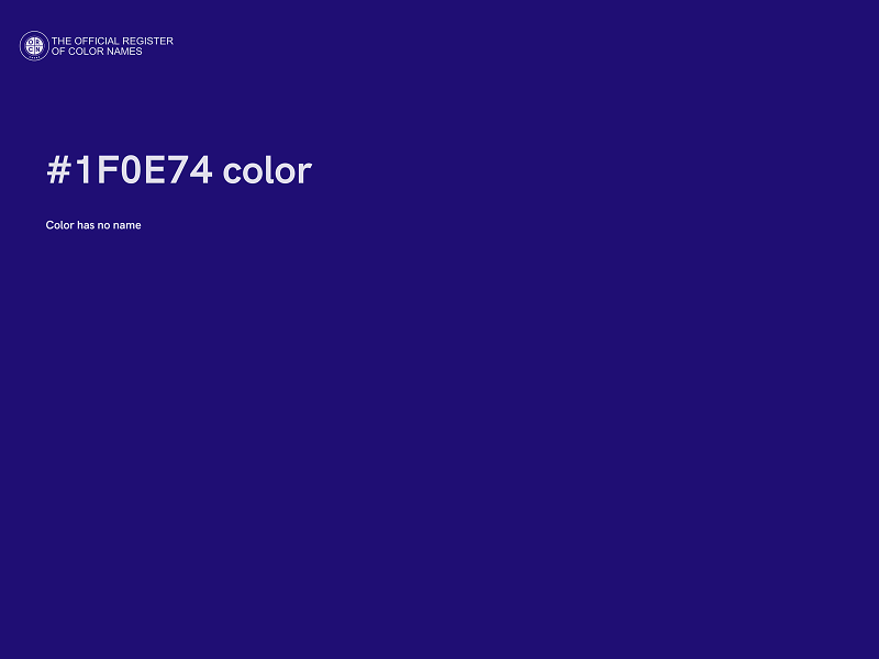 #1F0E74 color image