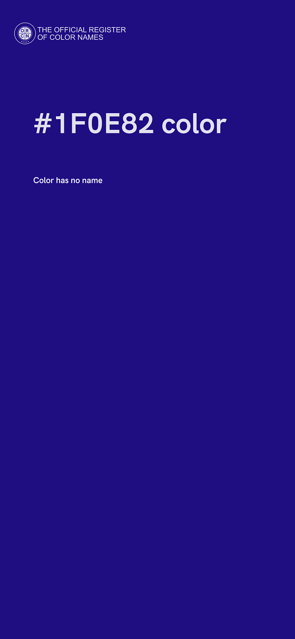 #1F0E82 color image