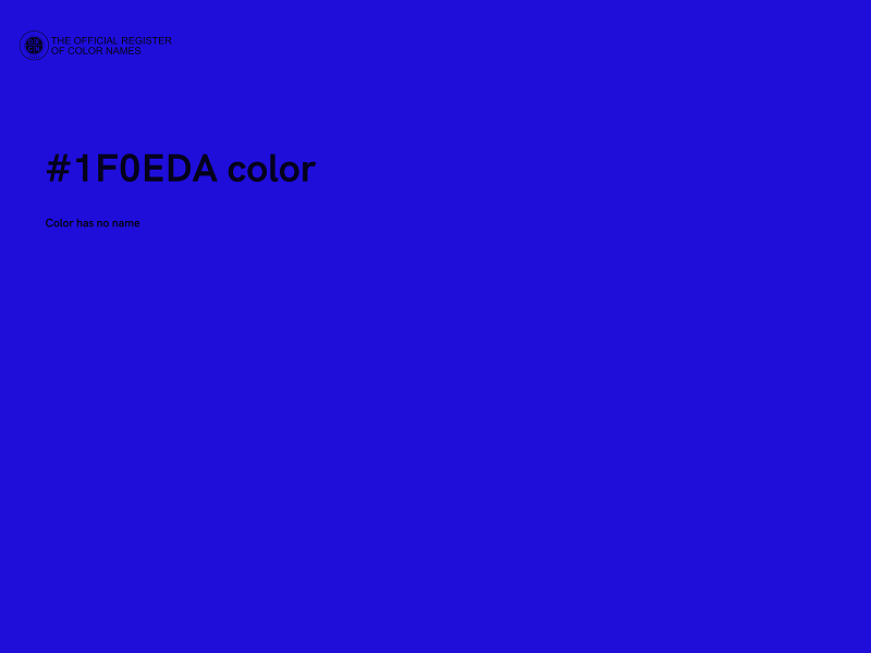 #1F0EDA color image