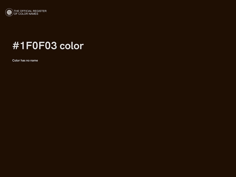 #1F0F03 color image