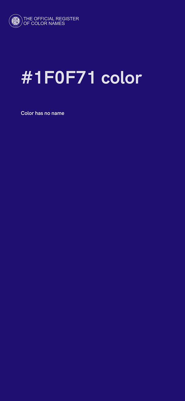 #1F0F71 color image