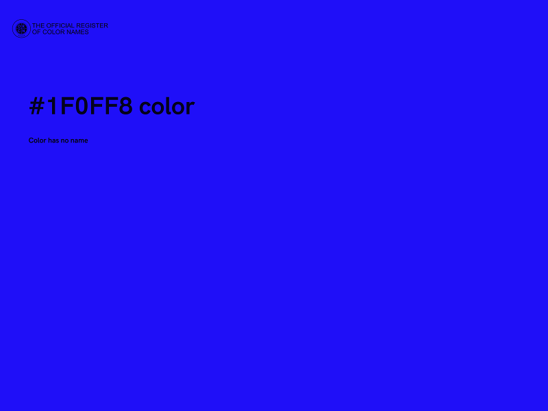 #1F0FF8 color image