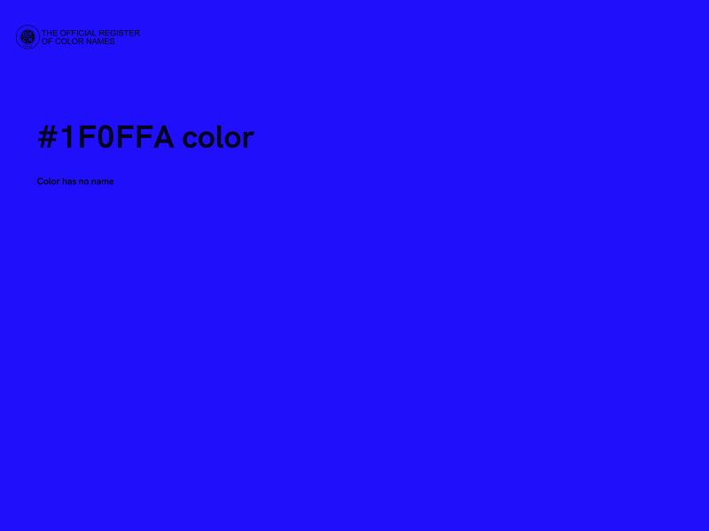 #1F0FFA color image